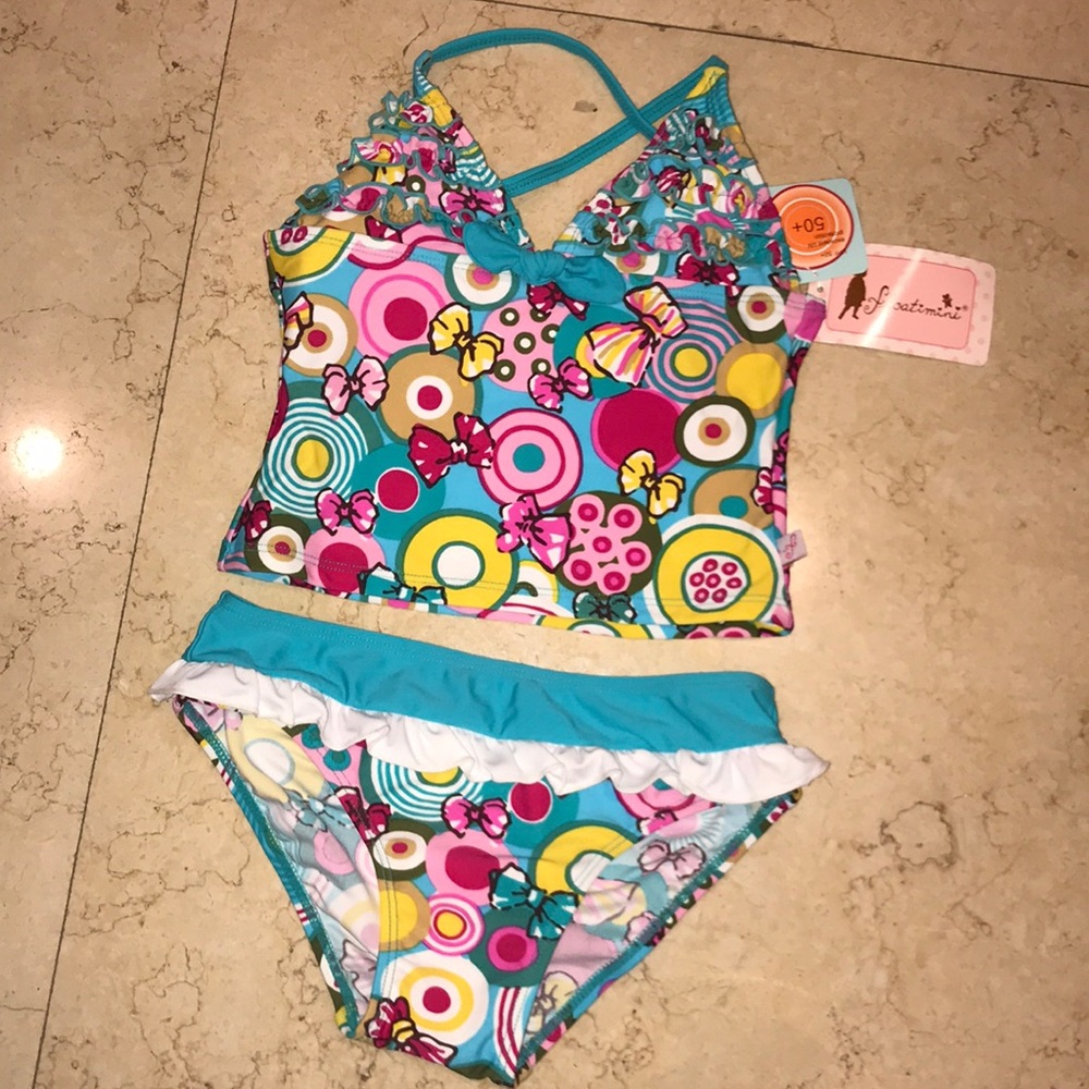 Two piece girls swim